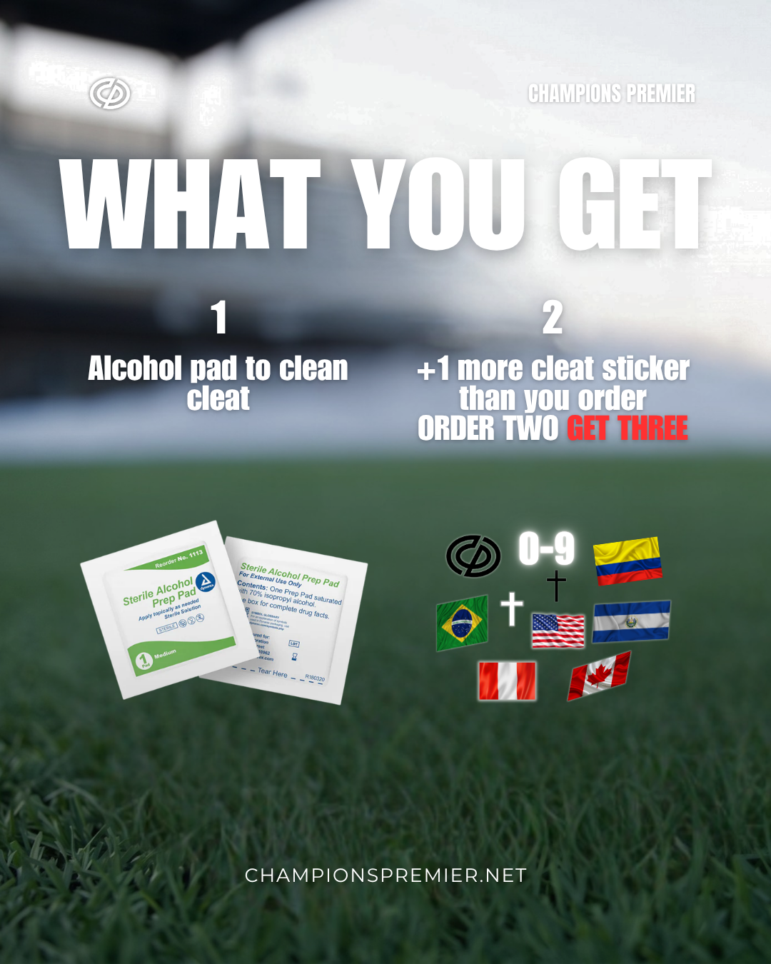 Cleat Stickers | Numbers