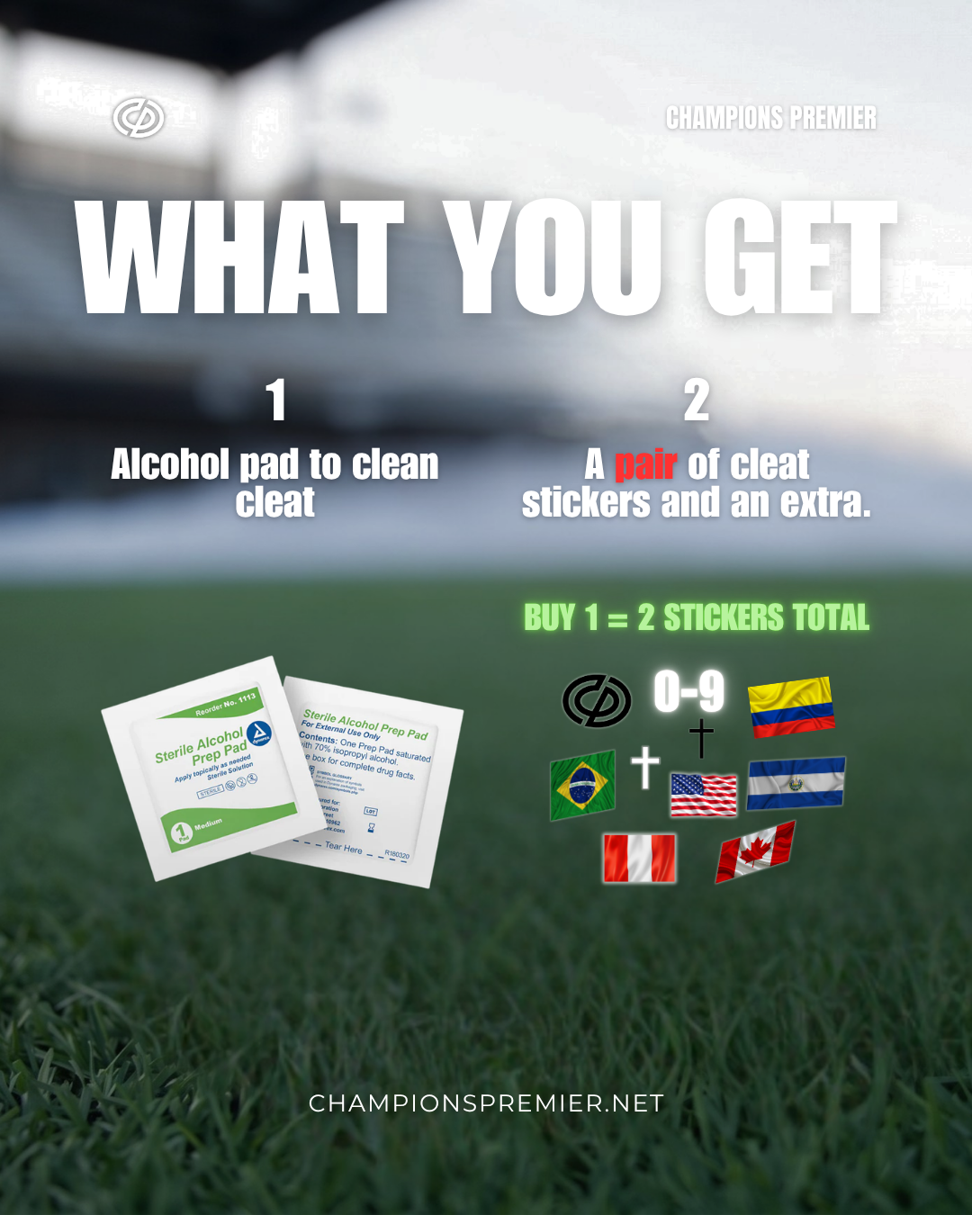 Cleat Stickers | Champions Premier