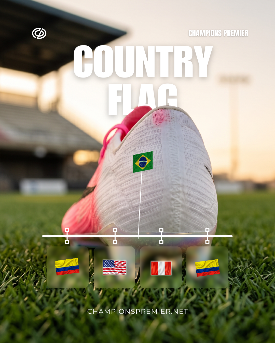 Cleat Stickers | Flag